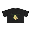 Crop Tee — "I Love Avocado Toes" Cute Avocado Graphic Top
