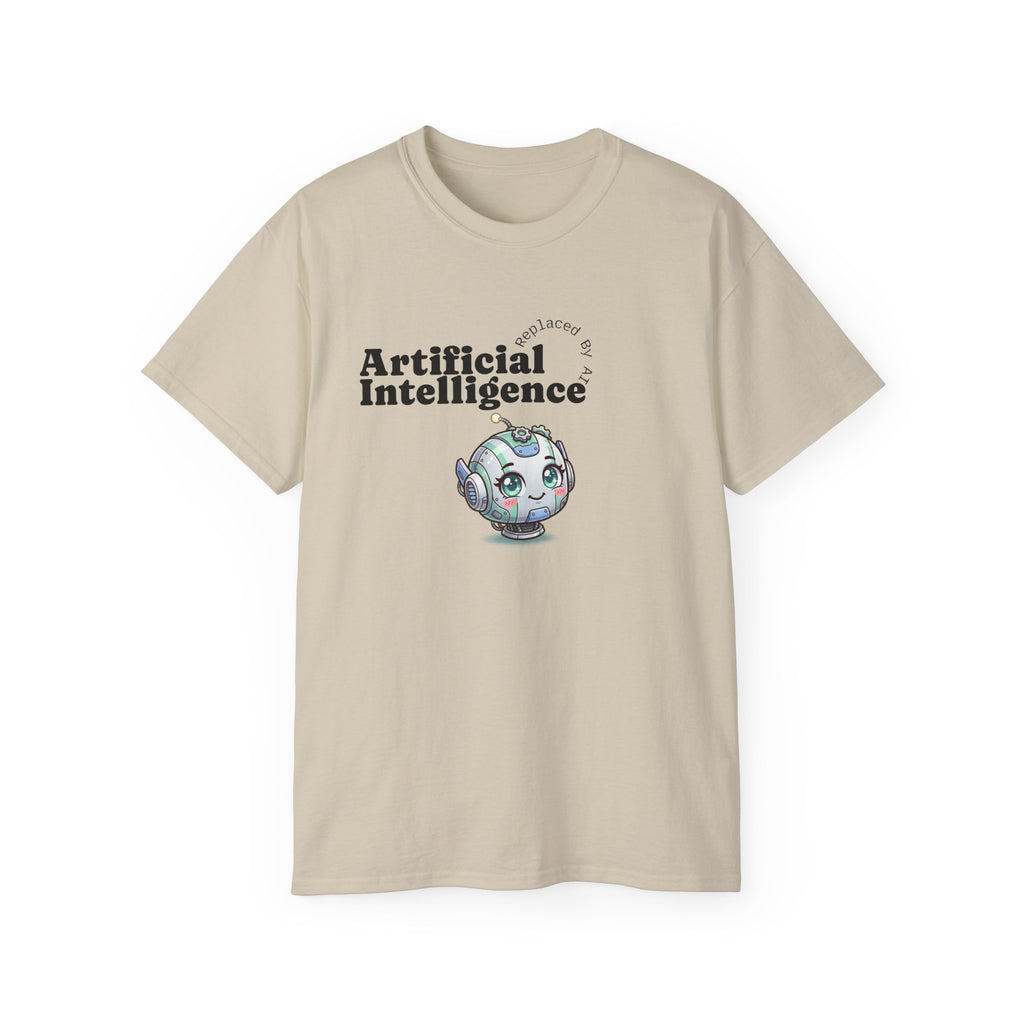 Replaced By AI Tee — AI Graphic Cotton T‑Shirt