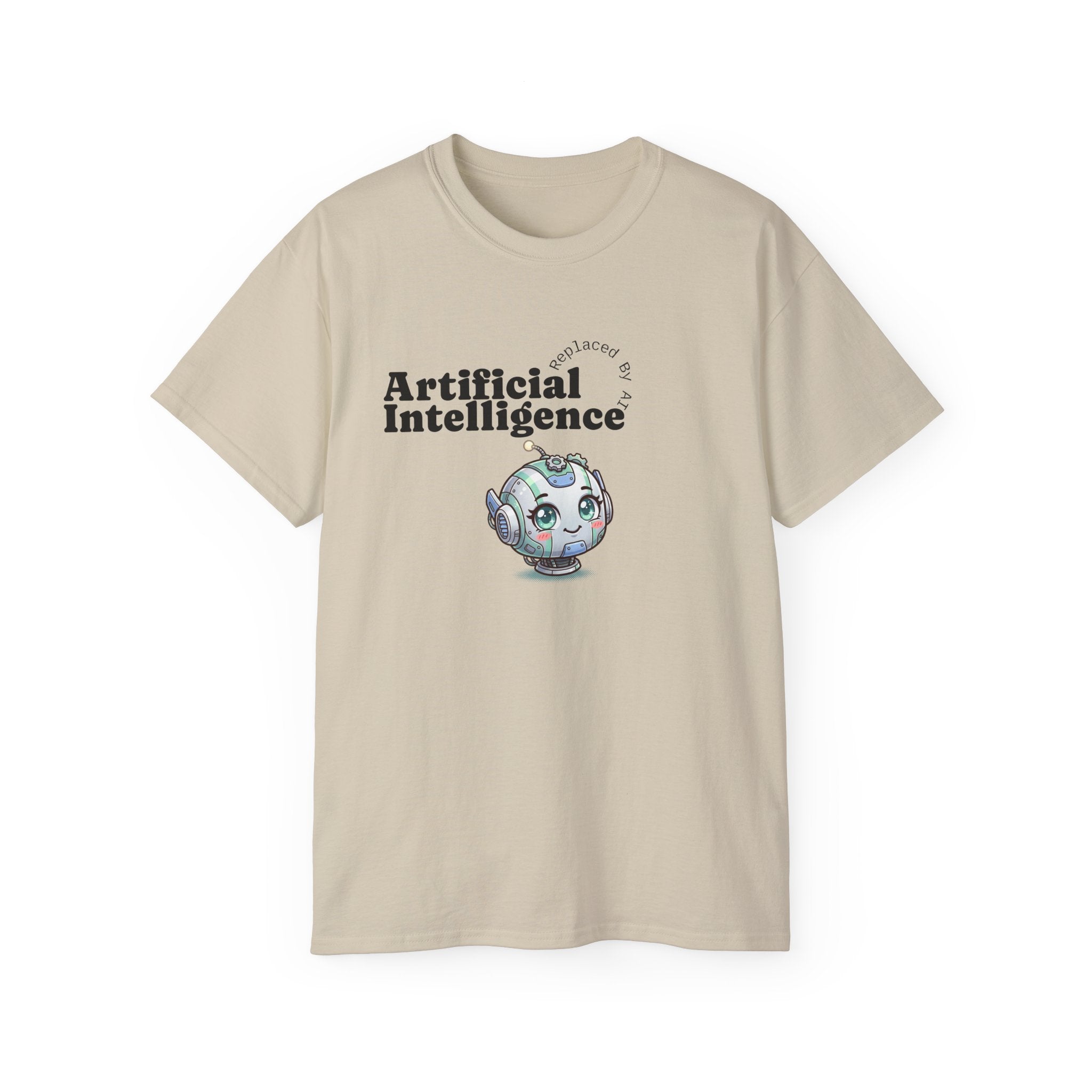 Replaced By AI Tee — AI Graphic Cotton T‑Shirt