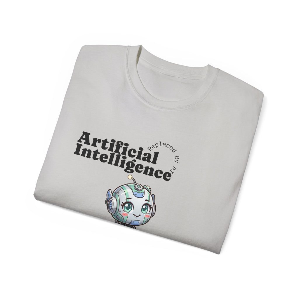 Replaced By AI Tee — AI Graphic Cotton T‑Shirt