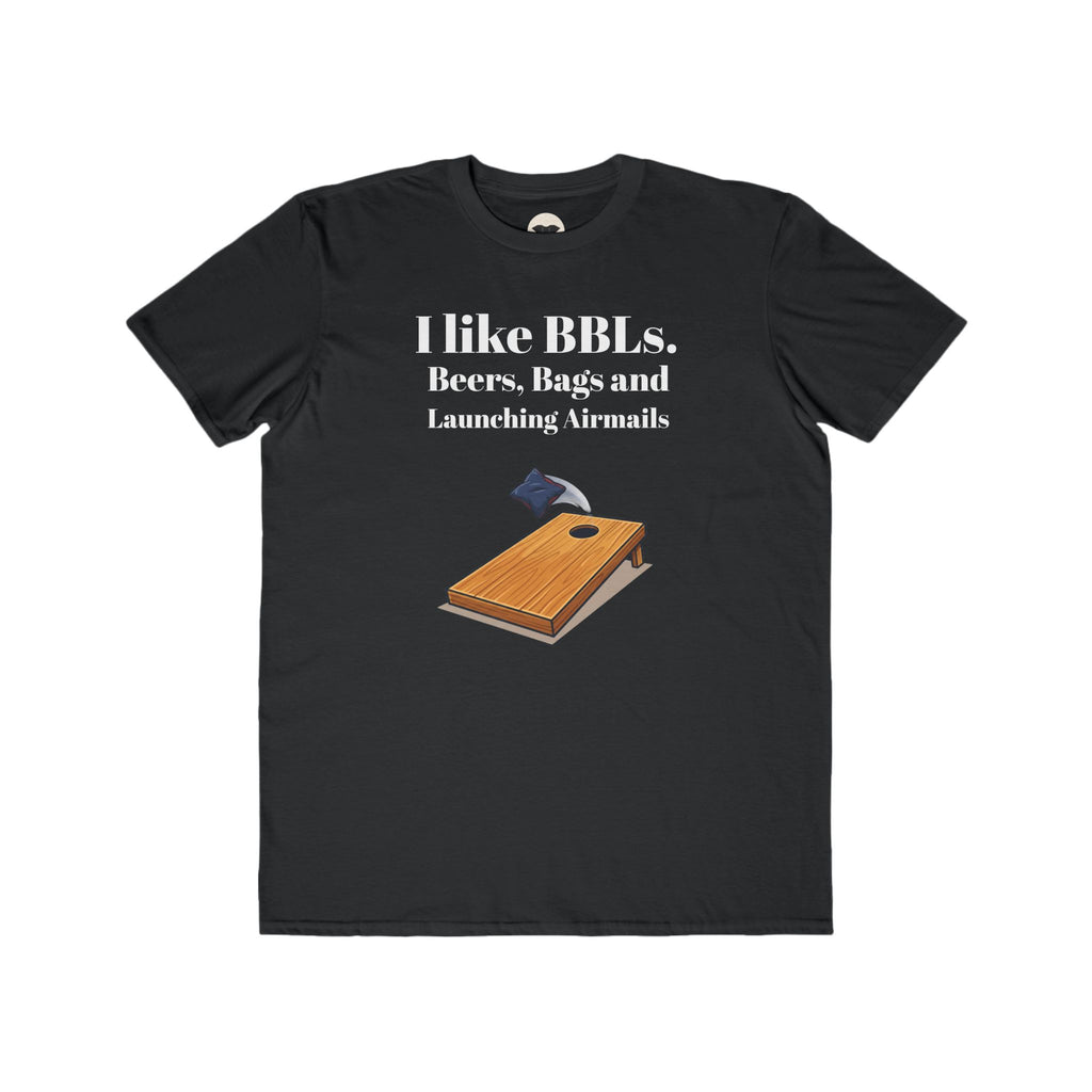 Cornhole T-Shirt – I Like BBLs: Beers, Bags and Launching Airmails Funny Tee