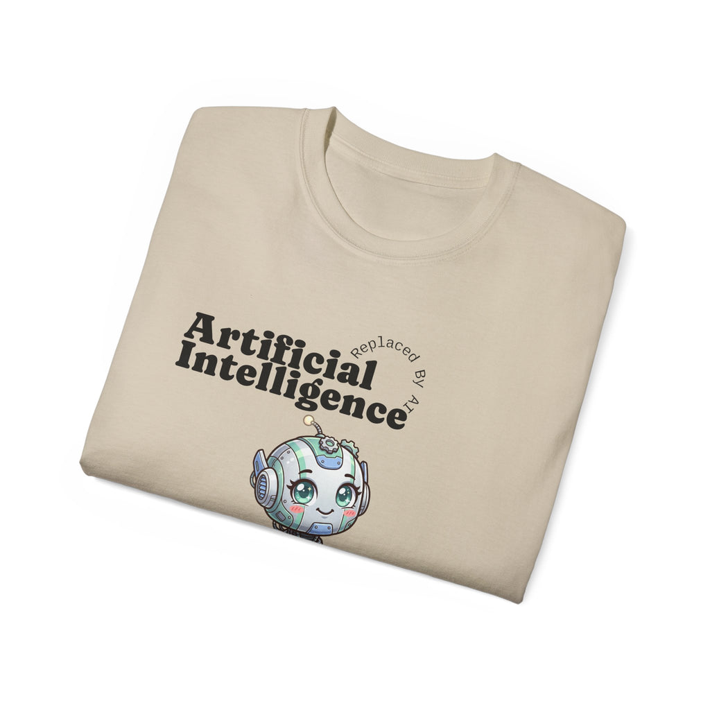 Replaced By AI Tee — AI Graphic Cotton T‑Shirt